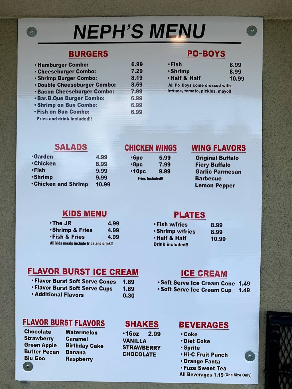 Nephs Deli | restaurant | 2046 Scenic Hwy, Baton Rouge, LA 70802, USA | 2252513597 OR +1 225-251-3597