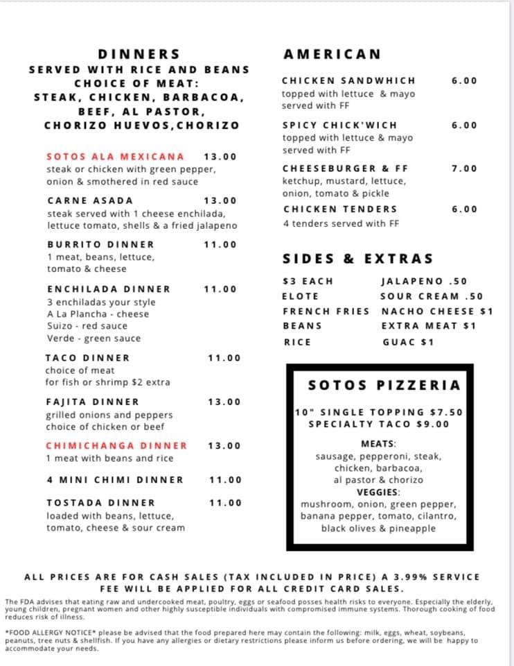 Soto’s aka the Taco Lady | restaurant | 226 W Broadway St, Bradley, IL 60915, USA | 8152956593 OR +1 815-295-6593