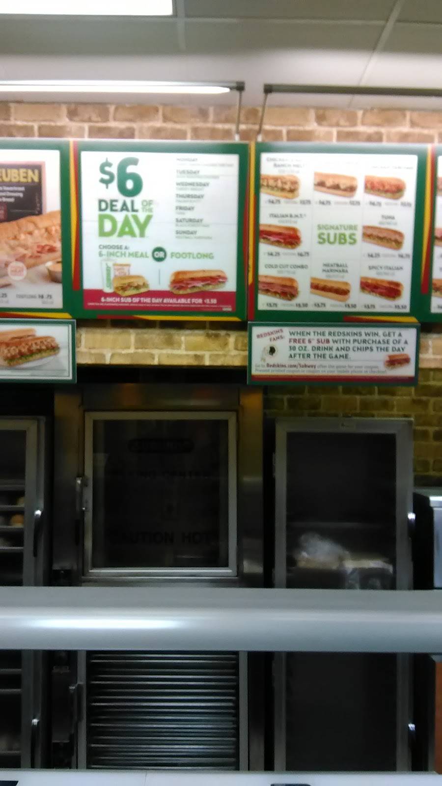 Subway | restaurant | 10635 Spotsylvania Ave, Fredericksburg, VA 22408, USA | 5408919069 OR +1 540-891-9069