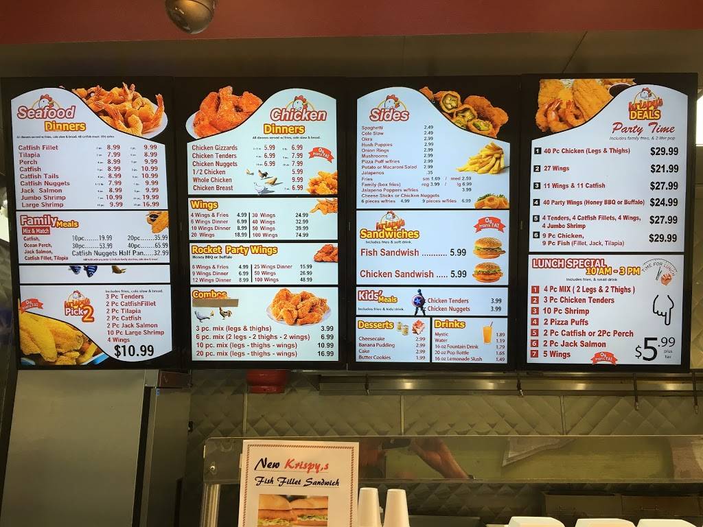 Krispys seafood & chicken | restaurant | 7108 s wabash ave 3, Chicago, IL 60619, USA | 7739527739 OR +1 773-952-7739