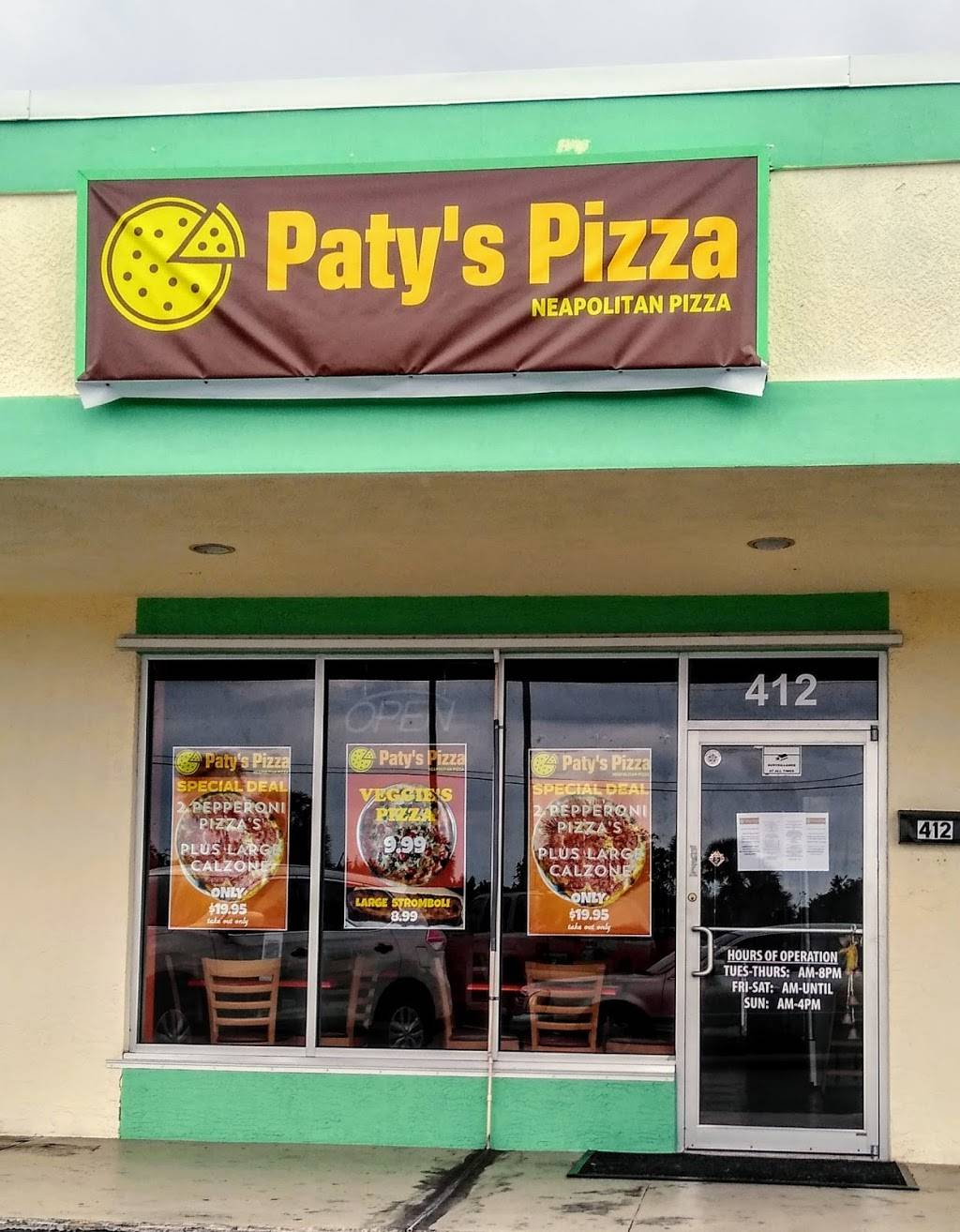 PATYS PIZZA | restaurant | 412 N Harbor City Blvd, Melbourne, FL 32935, USA | 8887974992 OR +1 888-797-4992