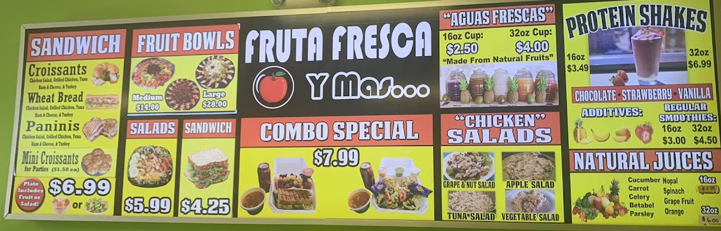 FRUTA FRESCA Y MÁS | restaurant | 1702 E Griffin Pkwy Ste G, Mission, TX 78572, USA | 9565225009 OR +1 956-522-5009