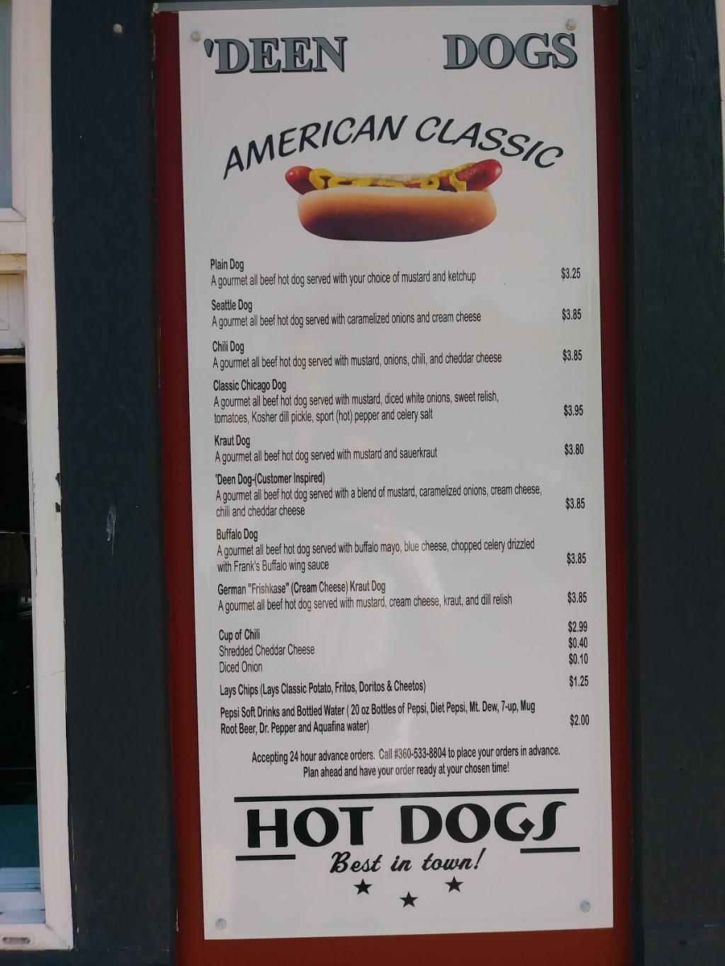 Deen Dogs | meal takeaway | 1017 S Boone St, Aberdeen, WA 98520, USA | 3605338804 OR +1 360-533-8804