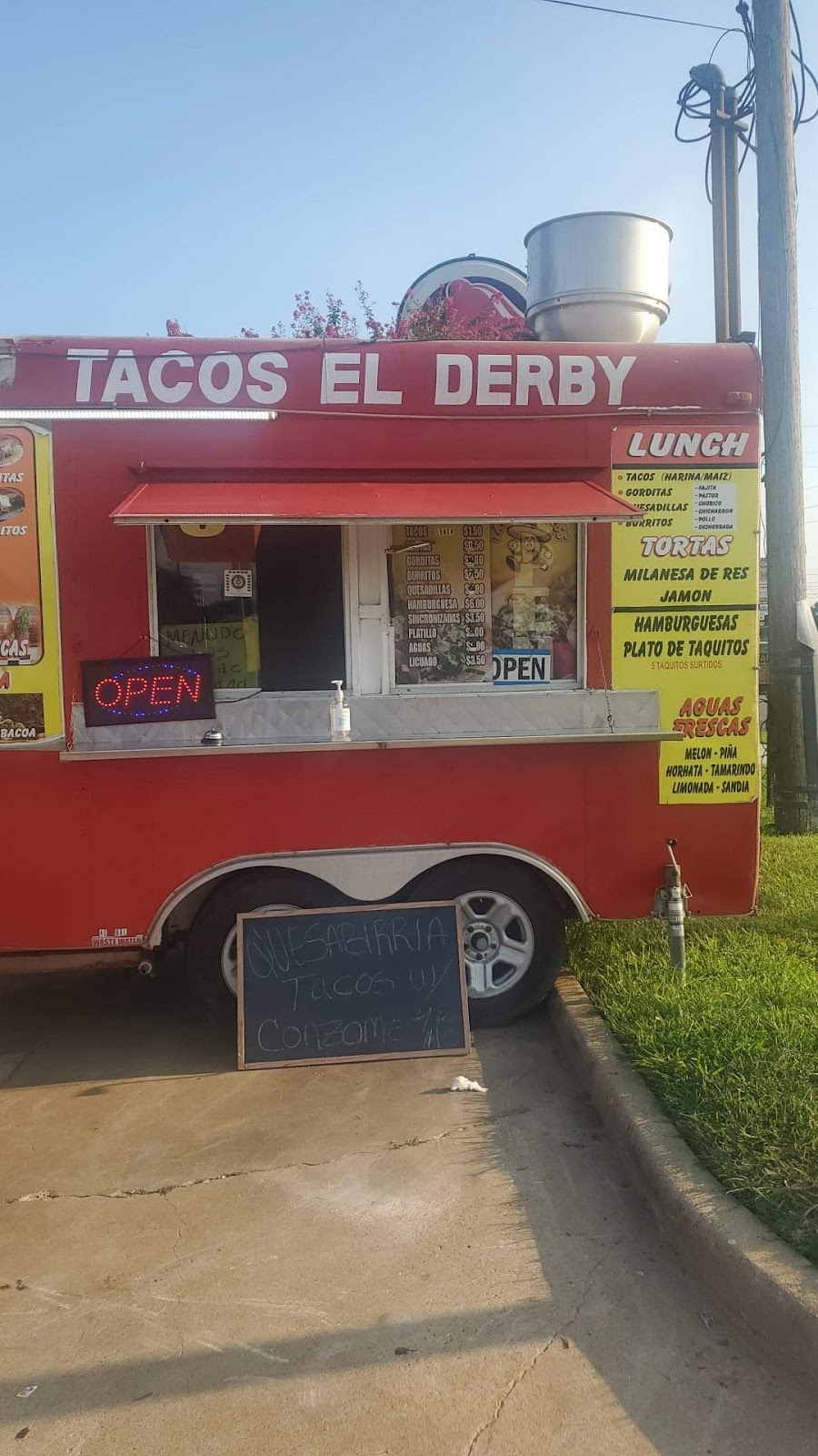 Tacos El Derby (Food Truck) | restaurant | 4974 Hwy 6 N, Houston, TX 77084, USA | 8327417759 OR +1 832-741-7759