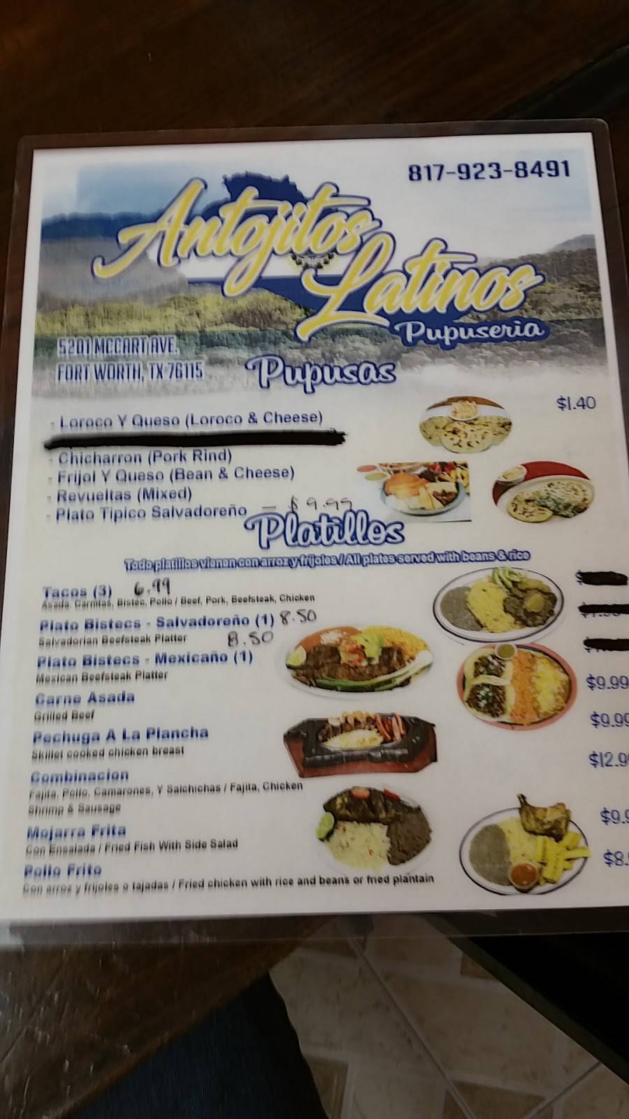 Antojitos Latinos | restaurant | 5201 McCart Ave, Fort Worth, TX 76115, USA | 8179238491 OR +1 817-923-8491