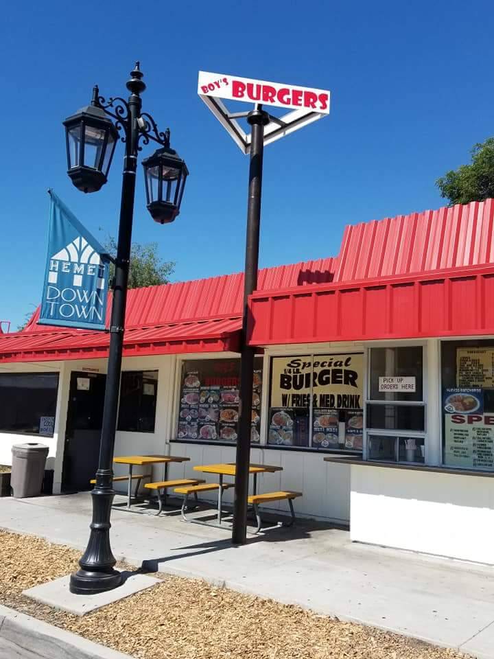 Boys Burgers Hemet | restaurant | 167 N Carmalita St, Hemet, CA 92543, USA | 9519292142 OR +1 951-929-2142