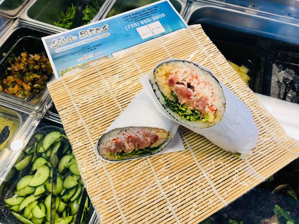 Suha Bites Sushiburrito & Hawaiian BBQ | restaurant | 1780 N Buffalo Dr #106, Las Vegas, NV 89128, USA | 7256053605 OR +1 725-605-3605