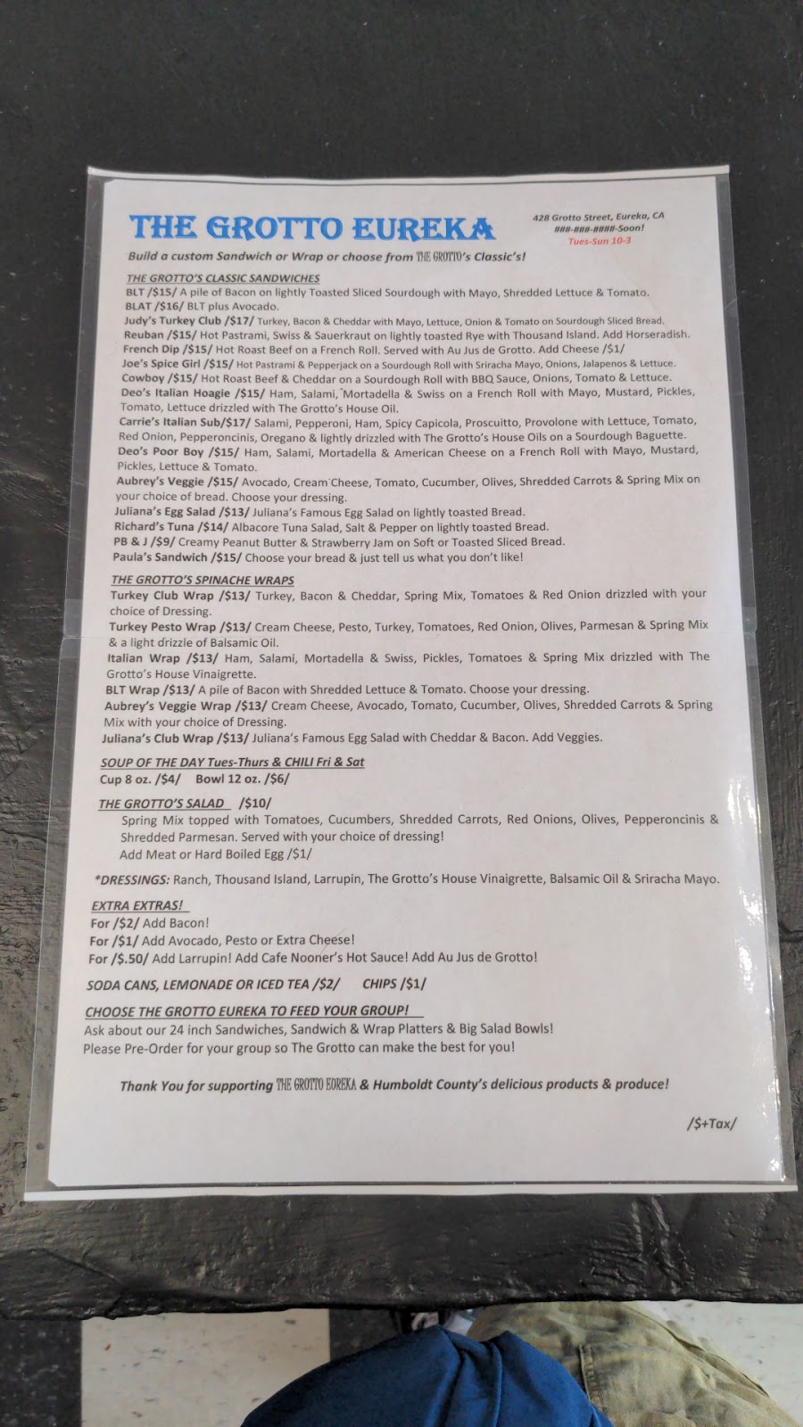 The Grotto Eureka | restaurant | 428 Grotto St, Eureka, CA 95501, USA | 7077981408 OR +1 707-798-1408