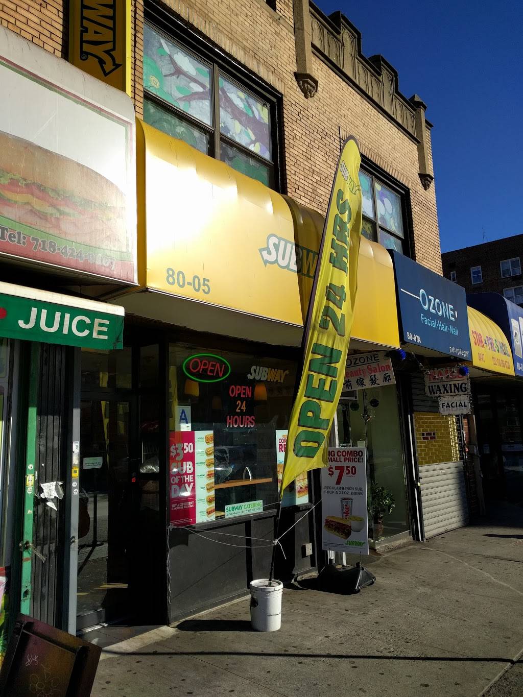 Subway | restaurant | 80-5 Broadway, Elmhurst, NY 11373, USA | 3476171016 OR +1 347-617-1016