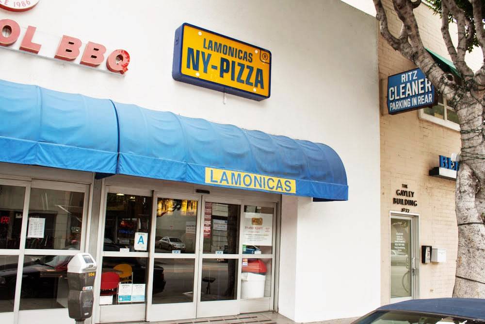 Lamonicas NY Pizza | restaurant | 1066 Gayley Ave, Los Angeles, CA 90024, USA | 3102088671 OR +1 310-208-8671