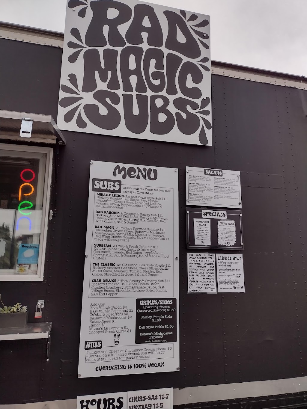 Rad Magic Subs | restaurant | 11150 NE Weidler St, Portland, OR 97220, USA | 9712568422 OR +1 971-256-8422