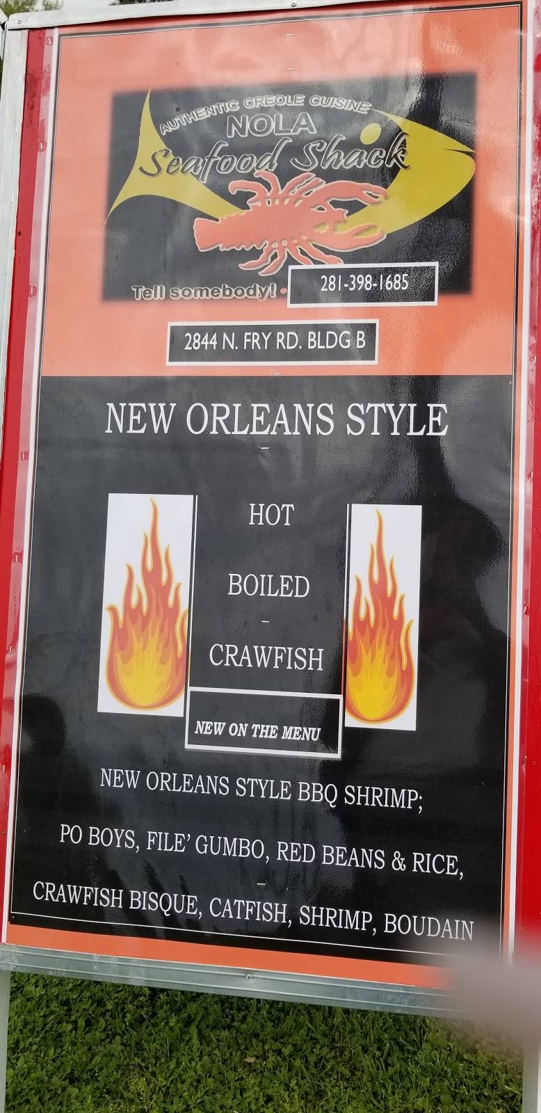 NOLA Seafood Shack (Authentic Cajun Cuisine) | restaurant | 2844-B Fry Rd, Katy, TX 77450, USA | 2813981685 OR +1 281-398-1685