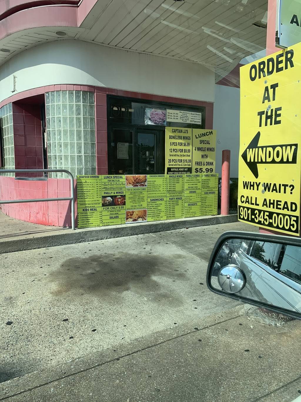 Captain JJ Fish & Chicken | restaurant | 2974 Covington Pike, Memphis, TN 38128, USA | 9013450005 OR +1 901-345-0005