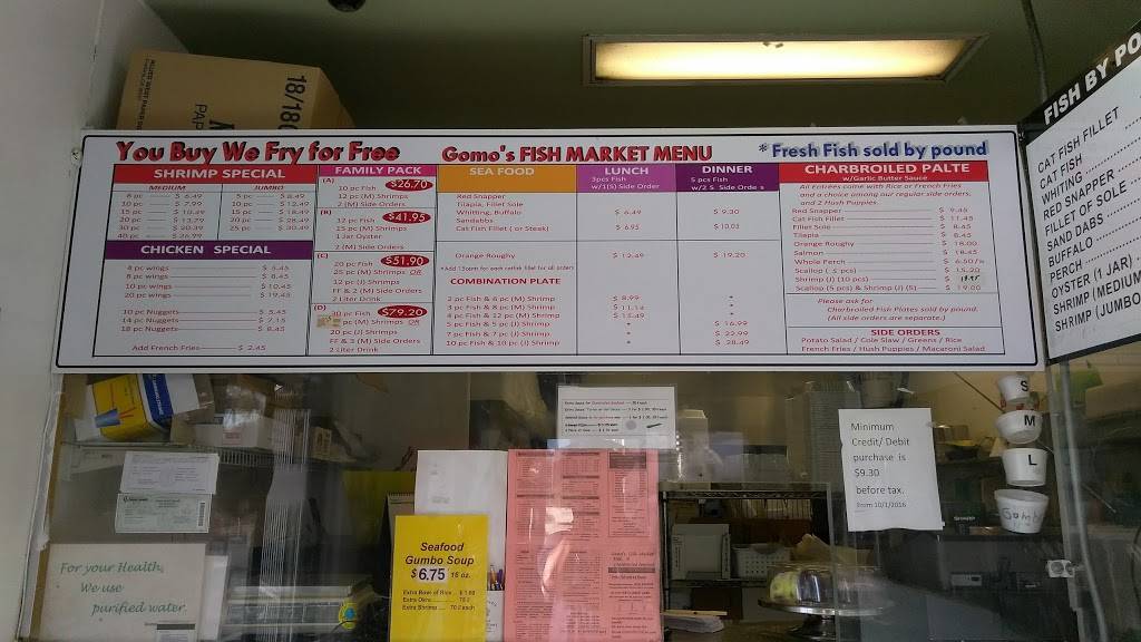 Gomos Fish Market | restaurant | 120 S Eucalyptus Ave, Inglewood, CA 90301, USA | 3103300109 OR +1 310-330-0109
