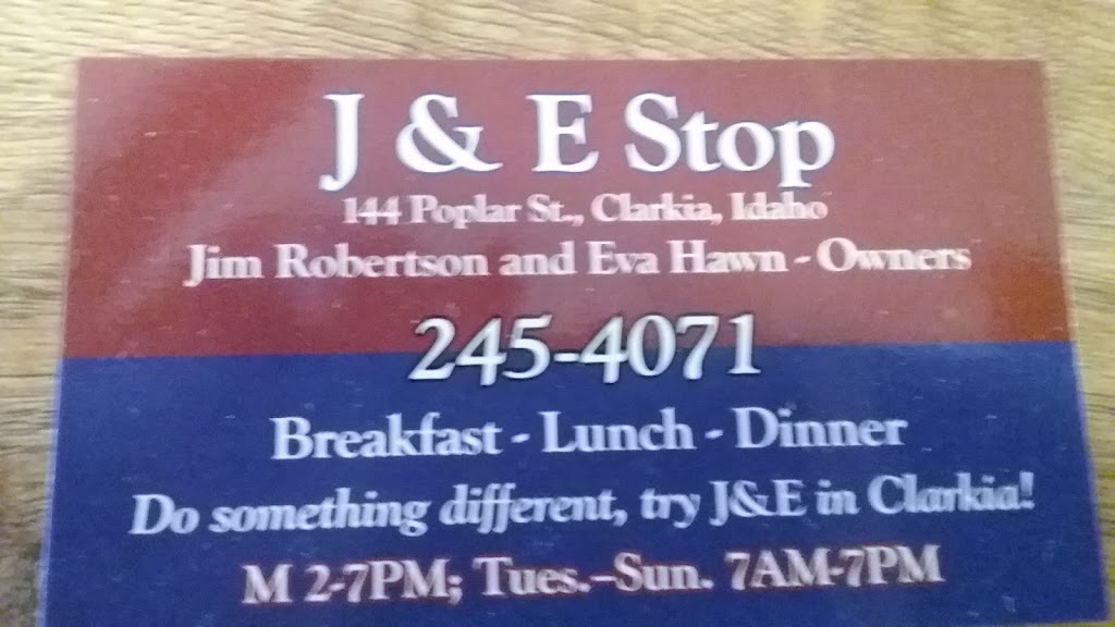 J And E STOP | restaurant | J and E Stop, Clarkia, ID 83812, USA | 2082454071 OR +1 208-245-4071