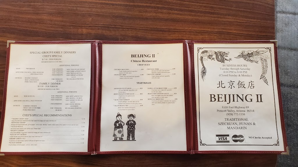 Beijing II | restaurant | 8108 E Frontage Rd, Prescott Valley, AZ 86314, USA | 9287721356 OR +1 928-772-1356