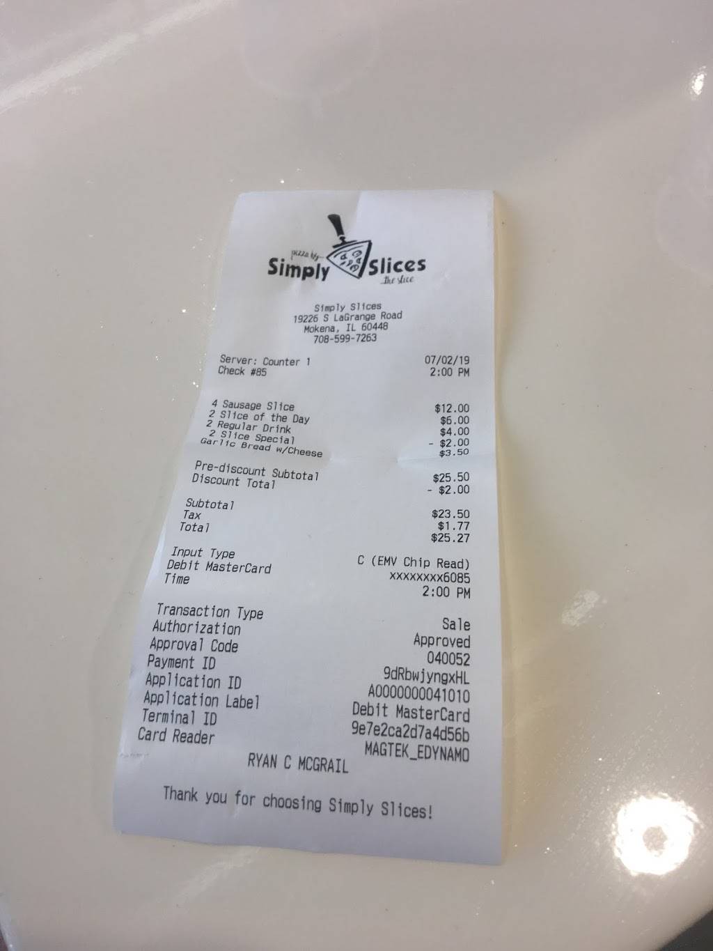 Simply Slices | restaurant | 19226 South La Grange Road, Mokena, IL 60448, USA | 7089957263 OR +1 708-995-7263