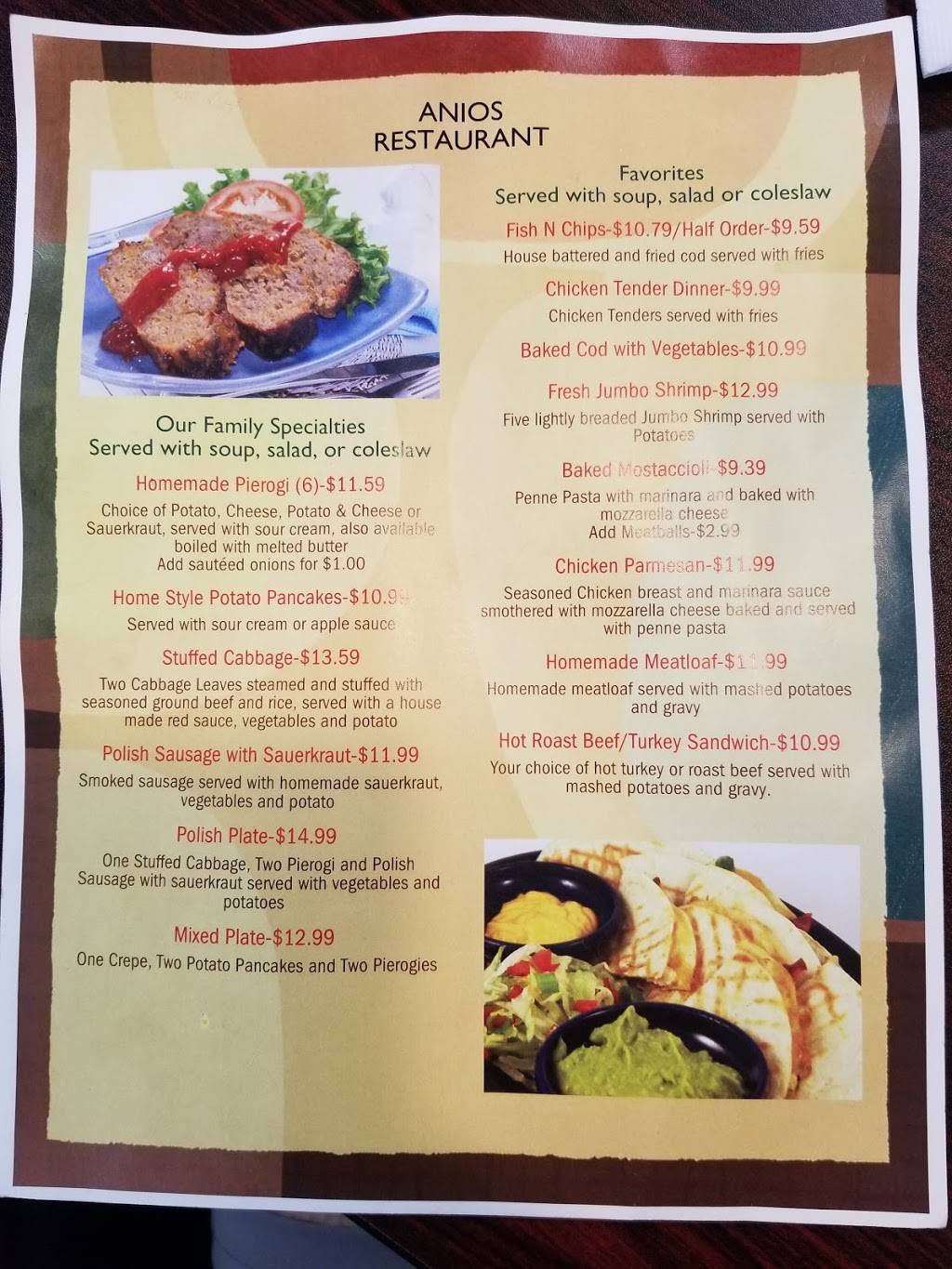 Anios Restaurant | restaurant | 66603 Van Dyke, Washington, MI 48095, USA | 5867853952 OR +1 586-785-3952