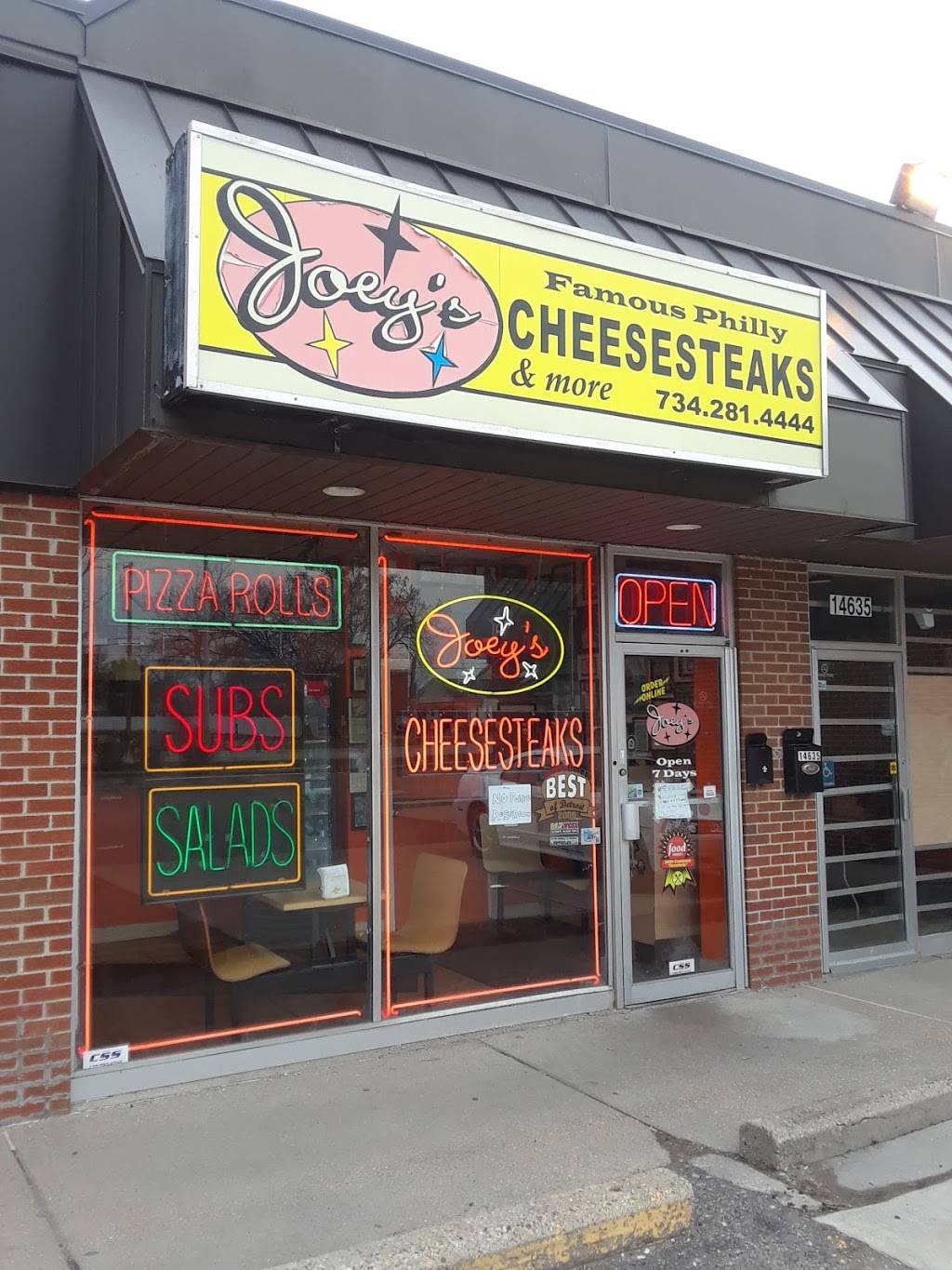 Joeys Cheesesteaks | restaurant | 14625 Northline Rd, Southgate, MI 48195, USA | 7342814444 OR +1 734-281-4444