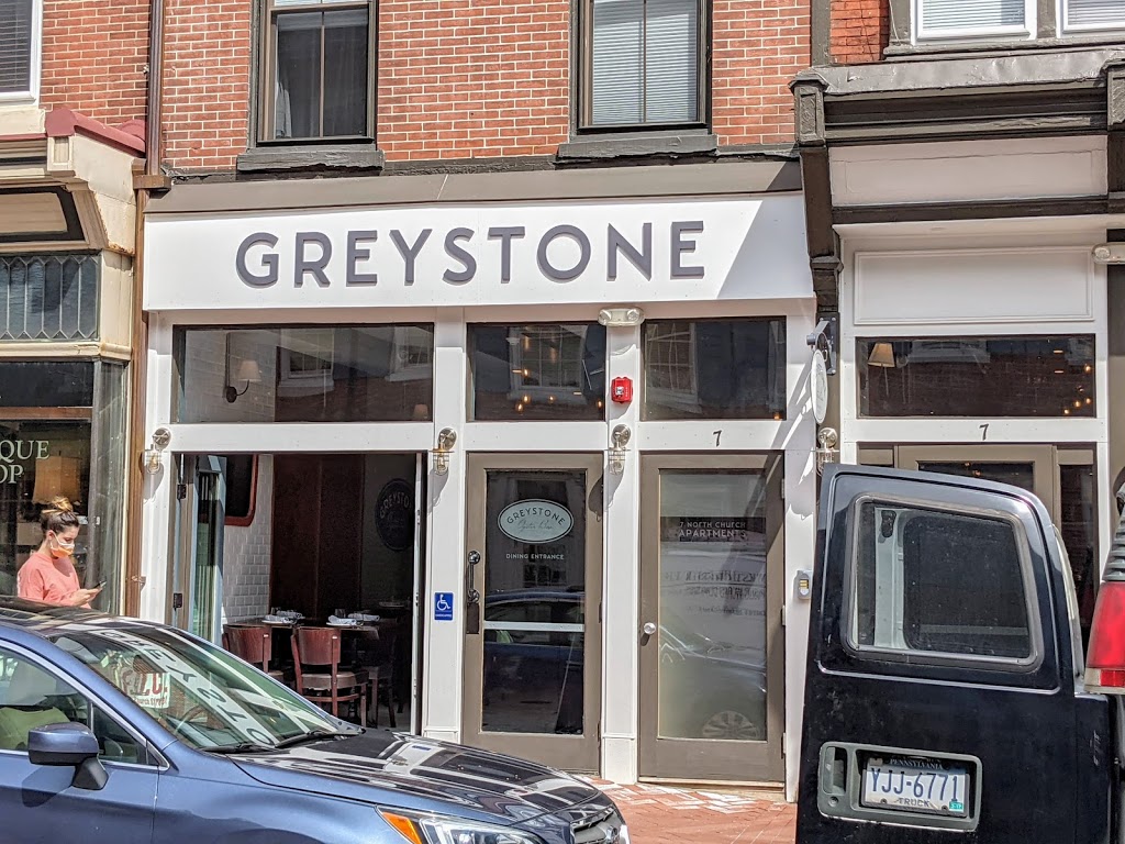 Greystone Oyster Bar | restaurant | 7 N Church St, West Chester, PA 19380, USA | 6102413369 OR +1 610-241-3369