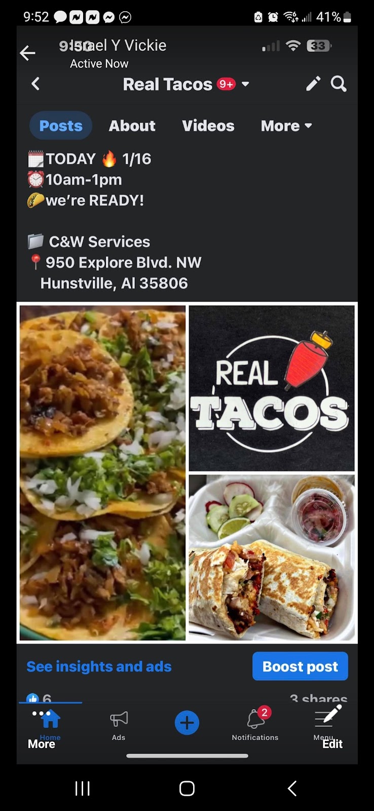 Real Tacos | restaurant | 1928 Gunter Ave, Guntersville, AL 35976, USA | 8475323203 OR +1 847-532-3203