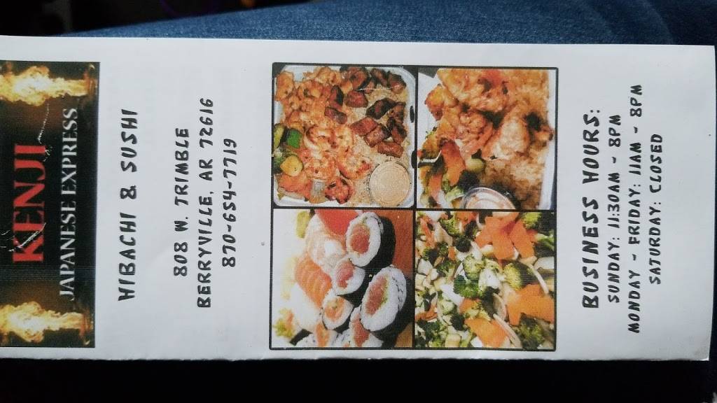 Kenji Express | restaurant | Berryville, AR 72616, USA | 8706547719 OR +1 870-654-7719