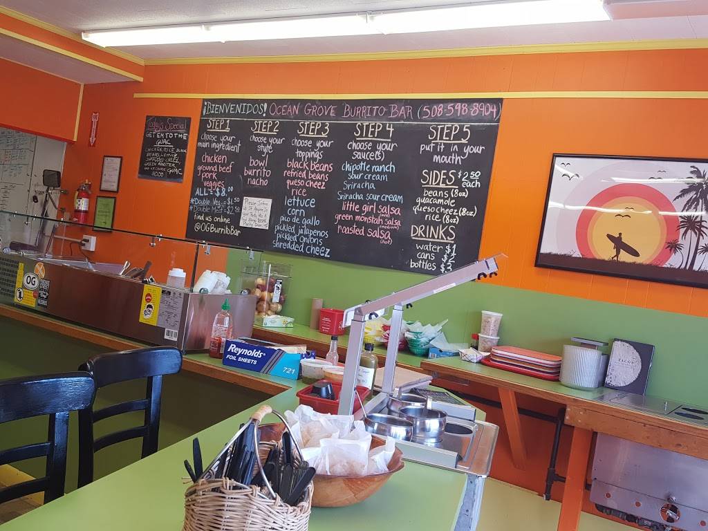 Ocean Grove Burrito Bar | restaurant | 2125, 531 Wilbur Ave, Swansea, MA 02777, USA | 5085988904 OR +1 508-598-8904