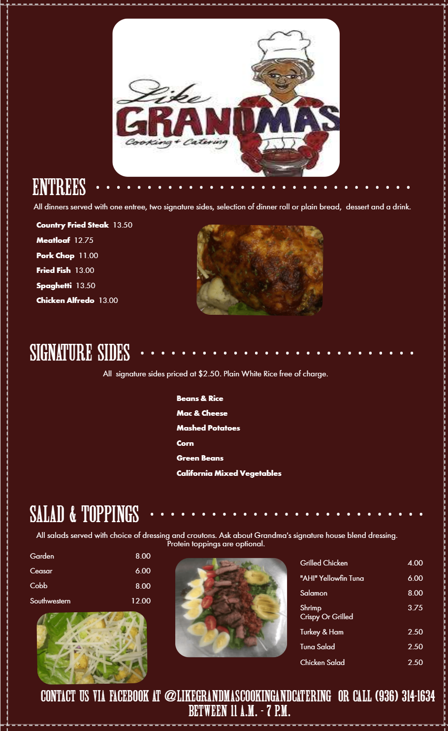 Like GRANDmas Cooking & Catering | meal takeaway | 4934 Red Bud St, Houston, TX 77033, USA | 9363141634 OR +1 936-314-1634