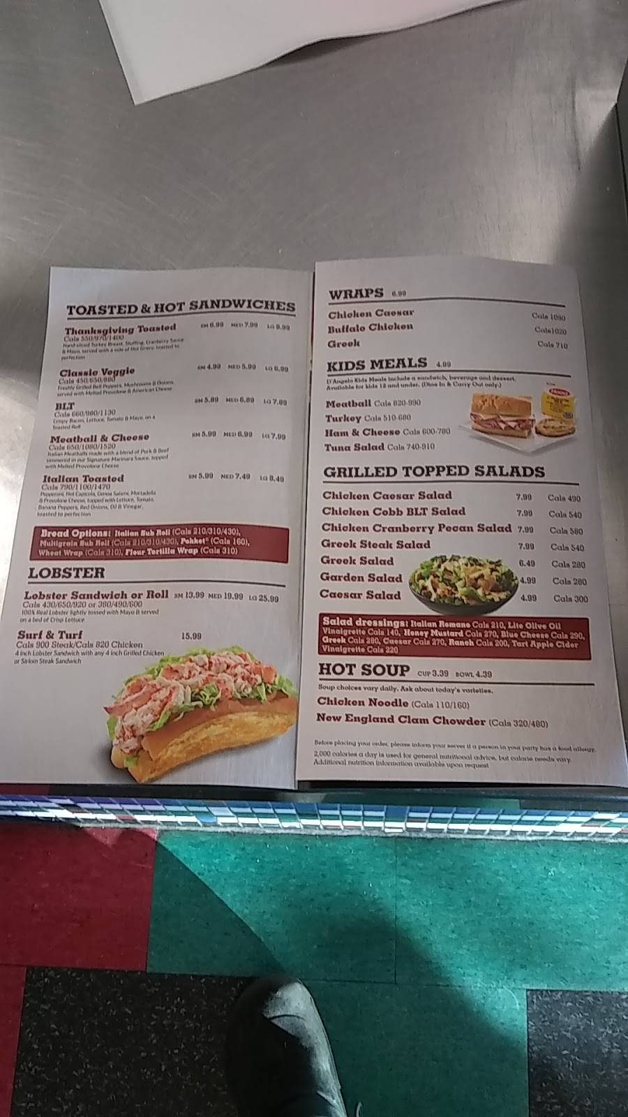 DAngelo Grilled Sandwiches | restaurant | 71 Tower Hill, Wakefield, RI 02879, USA | 4017892050 OR +1 401-789-2050