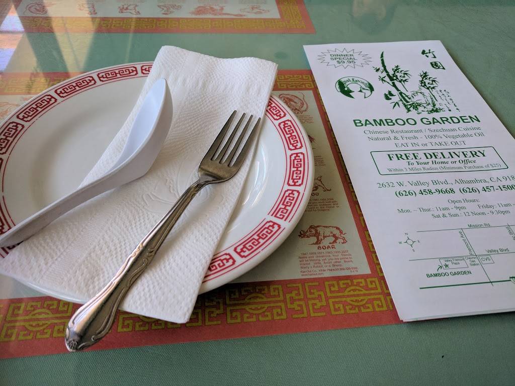 Bamboo Garden Restaurant | restaurant | 2632 W Valley Blvd, Alhambra, CA 91803, USA | 6264589668 OR +1 626-458-9668