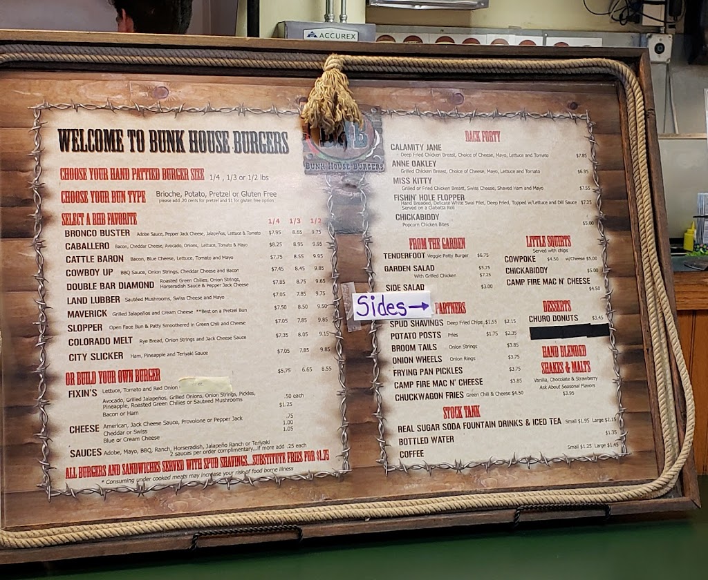 Bunk House Burgers | restaurant | 2147 Fremont Dr, Cañon City, CO 81212, USA | 7193152218 OR +1 719-315-2218