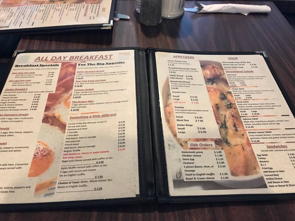 Styles Cafe | restaurant | 121 King St, Delhi, ON N4B 1X9, Canada | 5195823170 OR +1 519-582-3170