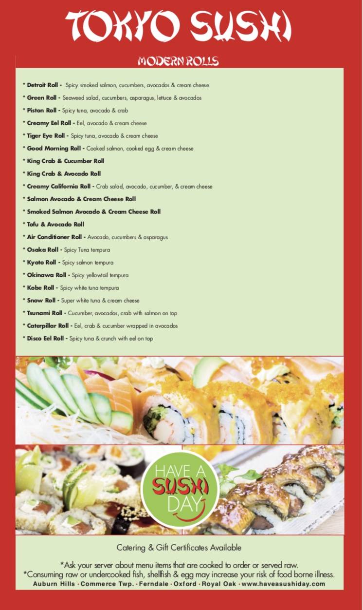 Tokyo Sushi & Grill | restaurant | 315 S Center St, Royal Oak, MI 48067, USA | 2486773988 OR +1 248-677-3988