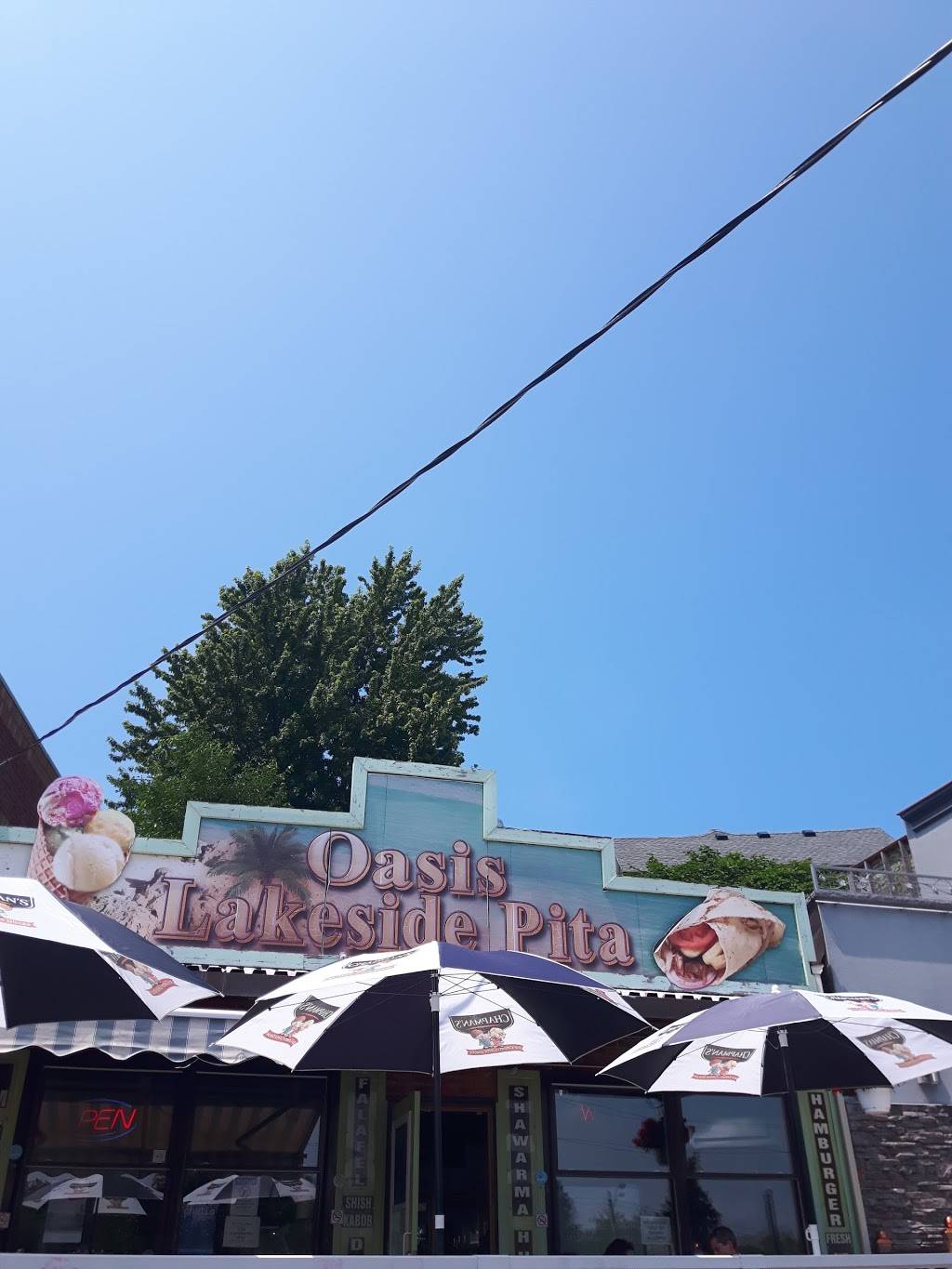 Oasis Lake Side Pita & Icecream | restaurant | 48 Lakeport Rd, St. Catharines, ON L2N 4P5, Canada | 9059388080 OR +1 905-938-8080