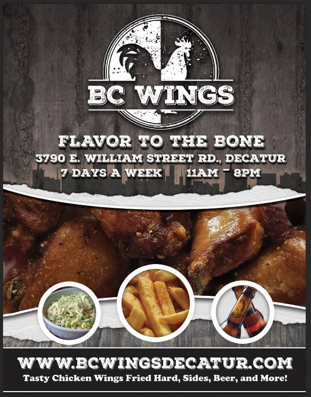 BC Wings | restaurant | 3790 E William Street Rd, Decatur, IL 62521, USA | 2177750055 OR +1 217-775-0055