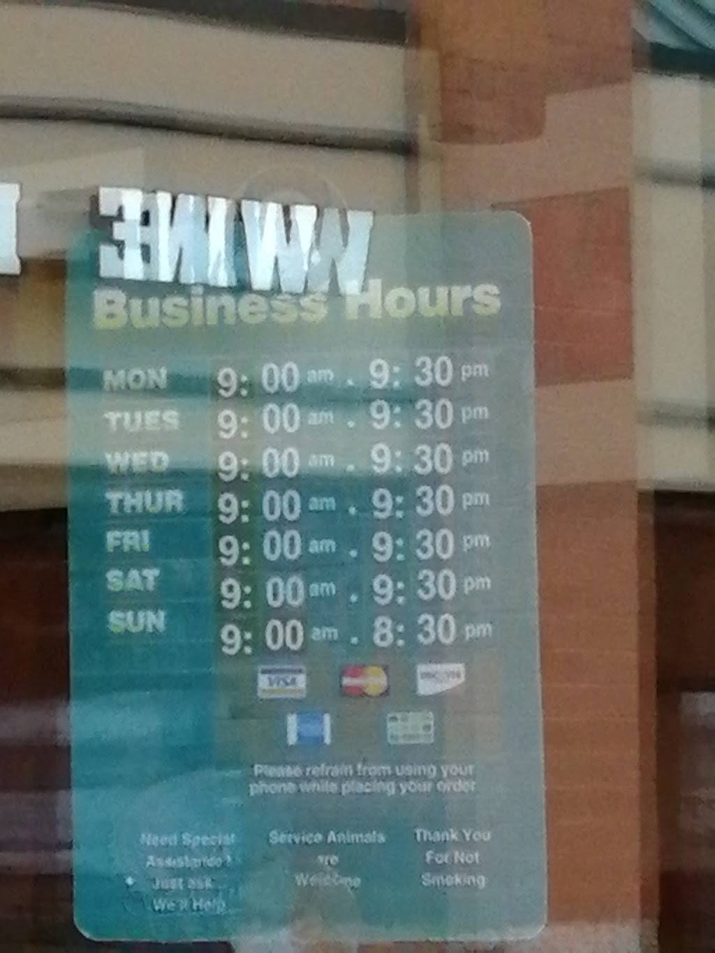 Subway Restaurants | restaurant | Palace Plaza, 8765 Centre Park Dr Suite 12A, Columbia, MD 21045, USA | 4109974601 OR +1 410-997-4601