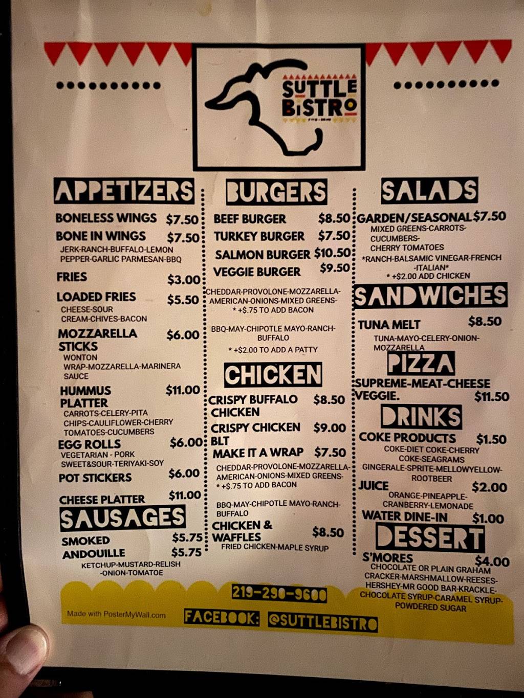 Suttle Bistro | restaurant | Gary, IN 46403, USA | 2192906900 OR +1 219-290-6900