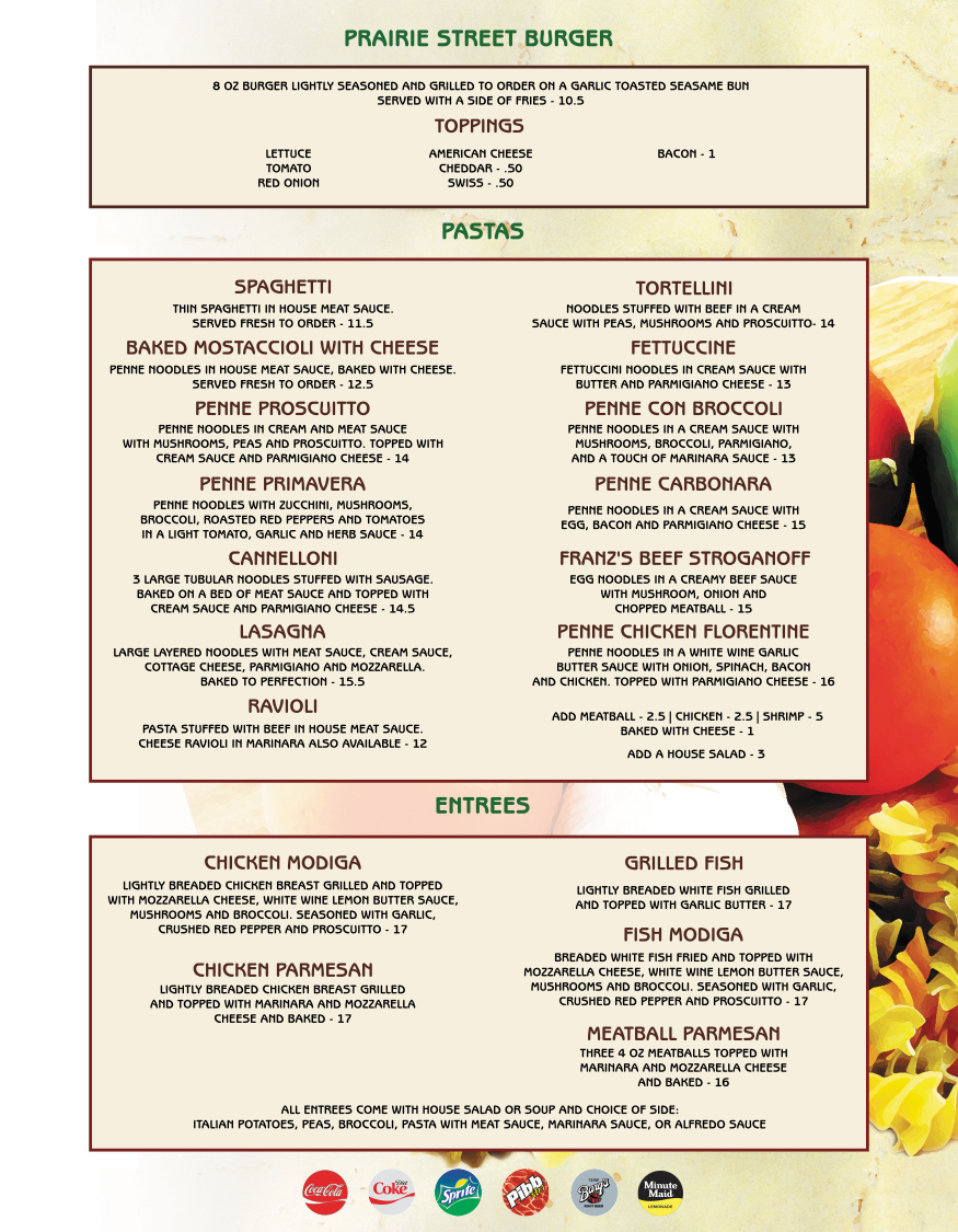 Prairie Street Pasta | restaurant | 51 N Prairie St, Galesburg, IL 61401, USA | 3093517496 OR +1 309-351-7496