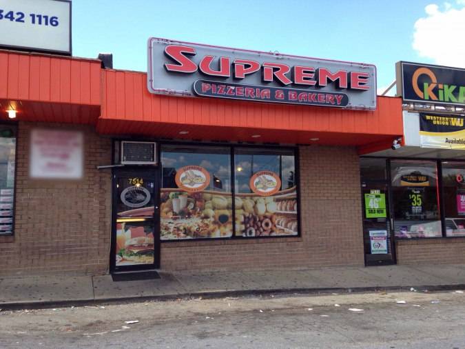 Supreme Pizzeria & Bakery | restaurant | 7514 Castor Ave, Philadelphia, PA 19152, USA | 2157227464 OR +1 215-722-7464