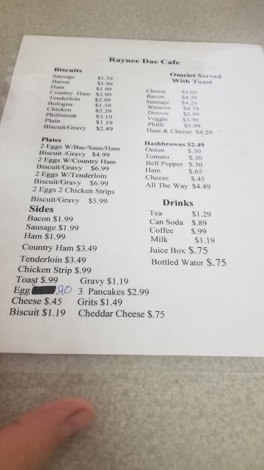 Raynee Daes Cafe | restaurant | 5730 Swearengin Rd, Scottsboro, AL 35769, USA | 2564210100 OR +1 256-421-0100