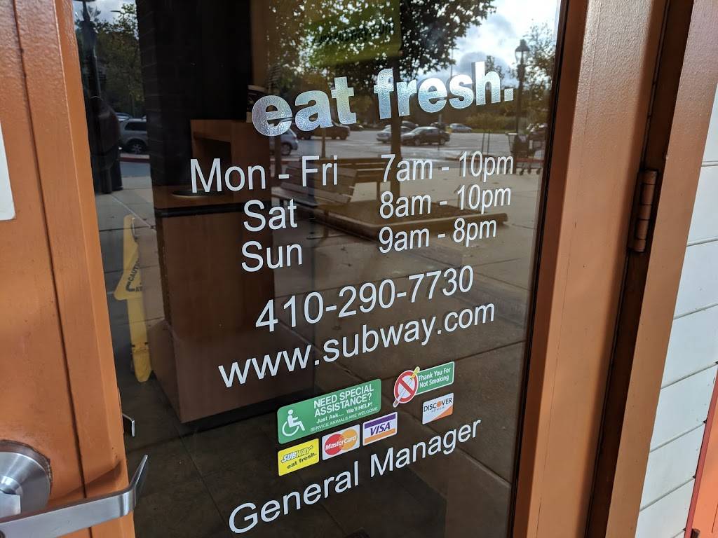Subway Restaurants | restaurant | 8640 Guilford Rd, Columbia, MD 21046, USA | 4102907730 OR +1 410-290-7730