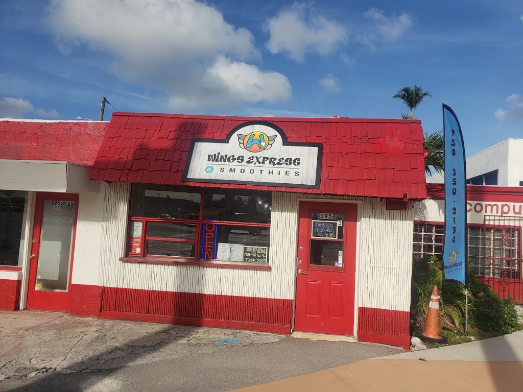 Wings Express & Smoothies | restaurant | Hollywood, FL 33021, USA | 9543502134 OR +1 954-350-2134