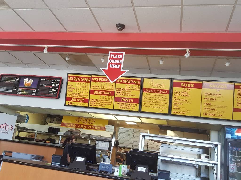 Leftys Pizza | restaurant | 1018 Ralston Ave #101, Defiance, OH 43512, USA | 4197840789 OR +1 419-784-0789