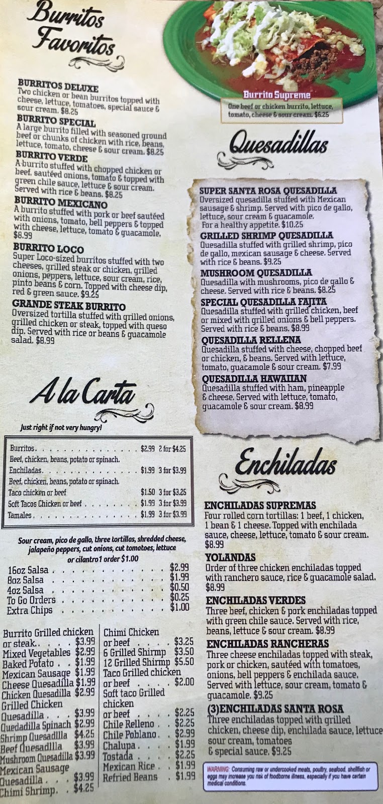 Santa Rosa Hernando | restaurant | 2670 McIngvale Rd suite M, Hernando, MS 38632, USA | 6624699140 OR +1 662-469-9140