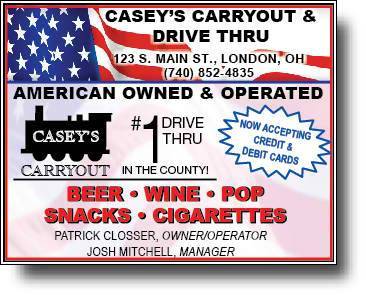 Caseys Carry Out & Drive Thru | meal takeaway | 123 S Main St, London, OH 43140, USA | 7408524835 OR +1 740-852-4835