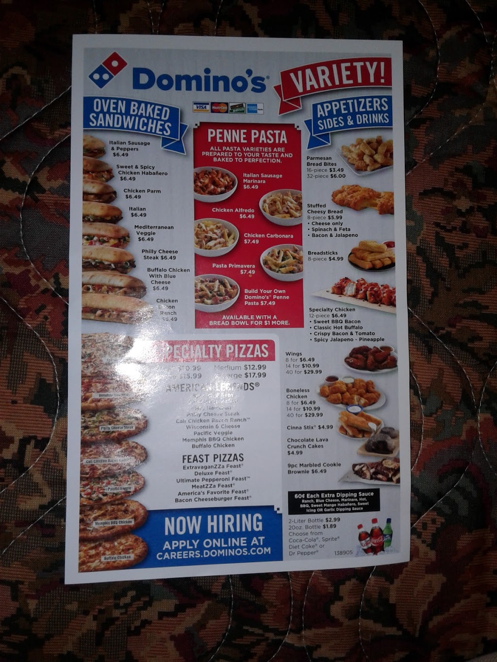 Dominos Pizza | meal delivery | 17310 I-30 Ste 1, Benton, AR 72019, USA | 5014084688 OR +1 501-408-4688