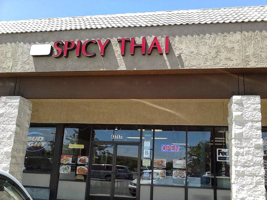 Spicy Thai | restaurant | 43757 15th St W, Lancaster, CA 93534, USA | 6617230906 OR +1 661-723-0906
