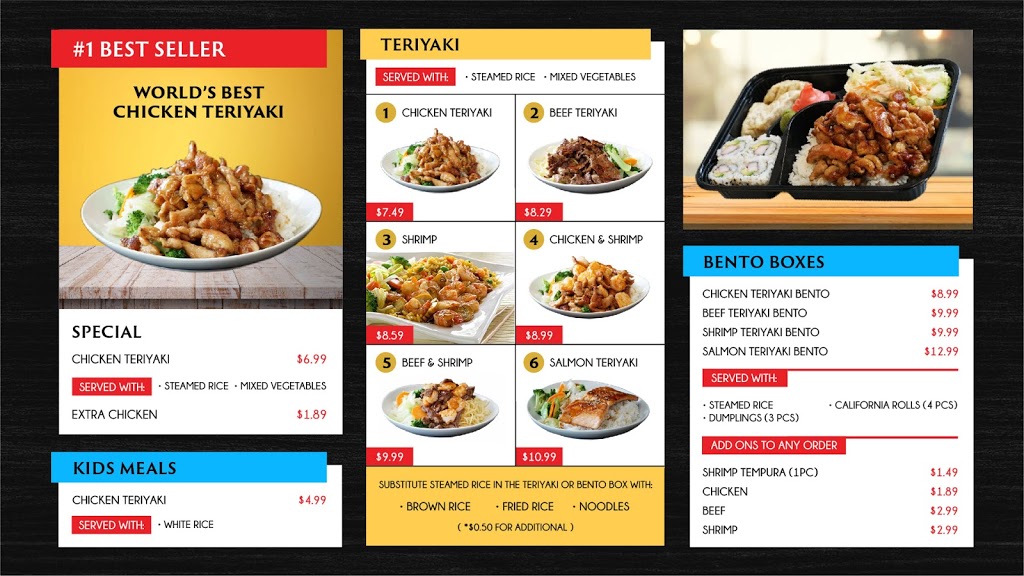 Teriyaki Bento | meal takeaway | 3854 S Military Trail, Lake Worth, FL 33463, USA | 5612251369 OR +1 561-225-1369