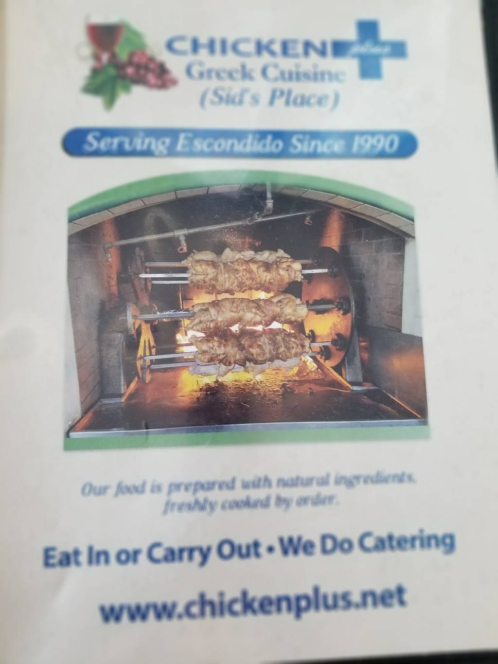 Chicken Plus Greek Cuisine | restaurant | 309 W Mission Ave, Escondido, CA 92025, USA | 7604801348 OR +1 760-480-1348