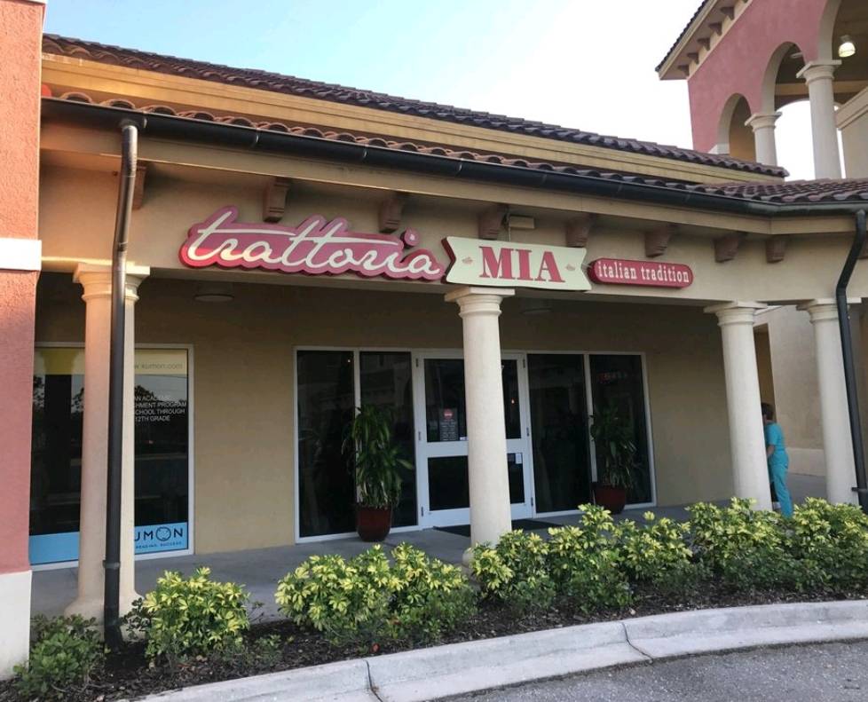 Trattoria Mia | restaurant | 6631 Orion Dr Suite #107, Fort Myers, FL 33912, USA | 2392087300 OR +1 239-208-7300